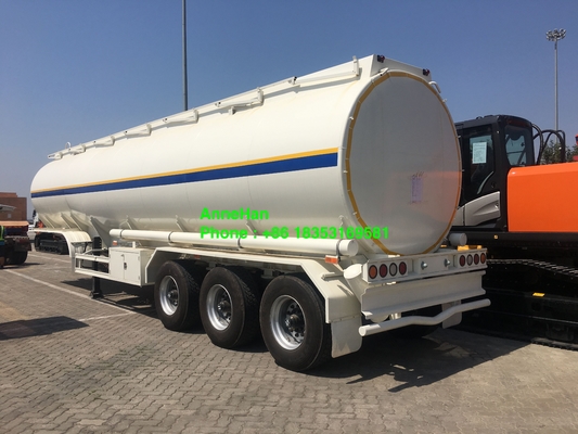 60T 3 Axles Fuel Oil Tank Trailer With 12.00R20 Tire
