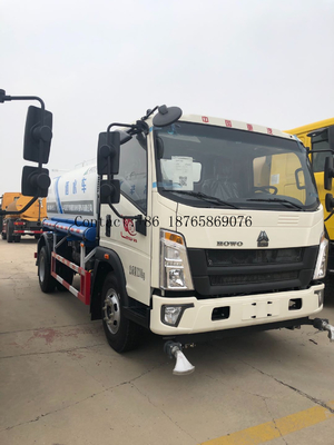 Manual 10000L 4x2 Water Tank Truck With Front Rear Sprinkler