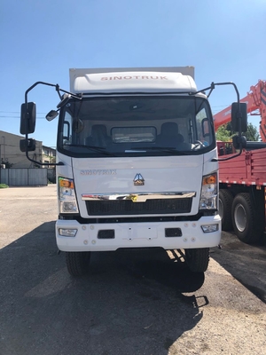 Howo 6 Light Duty Commercial Trucks With Closed Box 3 Ton