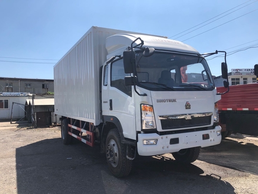 Howo 6 Light Duty Commercial Trucks With Closed Box 3 Ton