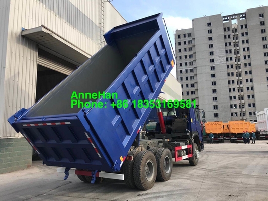 Blue 20M3 40T LHD Heavy Duty Dump Truck Front Lifting
