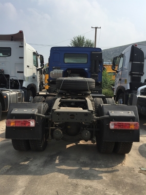 Blue Sinotruk Howo 371 Prime Mover Truck Tractor Trailer Truck ZZ4257N3241W