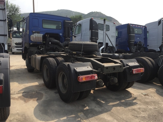 Blue Sinotruk Howo 371 Prime Mover Truck Tractor Trailer Truck ZZ4257N3241W