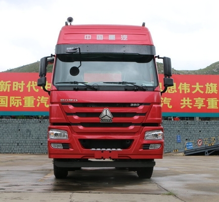 Red Sinotruk Howo 6x4 Semi Prime Mover Truck 10 Wheeler Tractor Truck