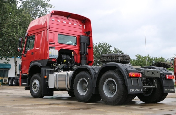 Red Sinotruk Howo 6x4 Semi Prime Mover Truck 10 Wheeler Tractor Truck