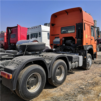 Orange Howo Sinotruk 371 Trailer Head Truck ZZ4257V3241V