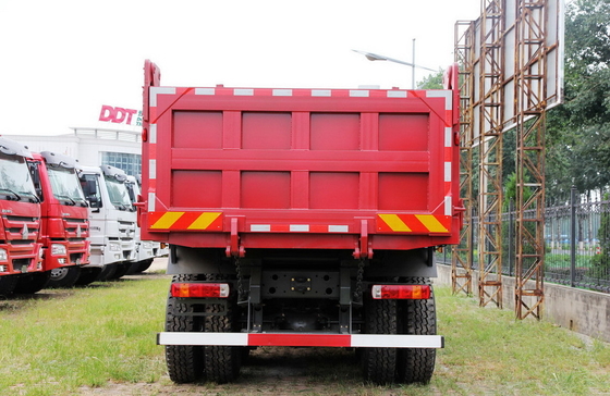 ZZ3317N3647B 12 Yard Three Axles Heavy Duty Dump Truck For Road Building