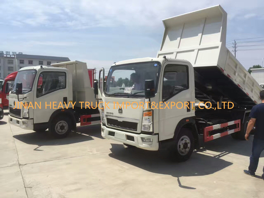 5T Small Light Duty Commercial Trucks 4x2 Sino Howo Dump Truck