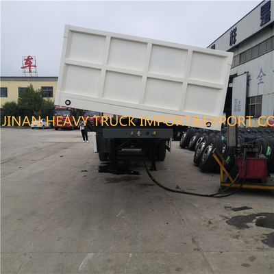 Light Chassis 40 CBM Tri Axle Side Tipper Trailer 40 Tons Dump Semi Trailer Dumper