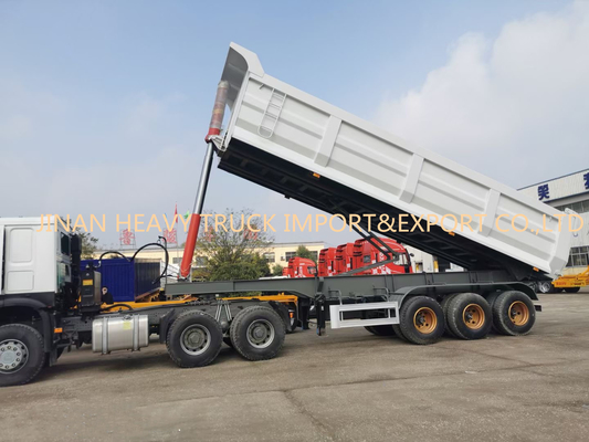 Three Axle Front 50 Ton Sinotruk Dump Truck For Sand Transport