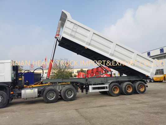 Three Axle Front 50 Ton Sinotruk Dump Truck For Sand Transport