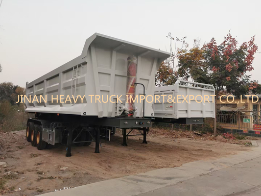 Sinotruk Three Axle Front 50 ton Heavy Duty Semi Trailers For Sand Transport