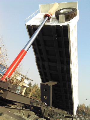 Sinotruk Three Axle Front 50 ton Heavy Duty Semi Trailers For Sand Transport