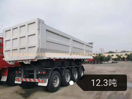 Four Axles 50 Tons 40cbm Self Tipping Dump Truck Rear Semi Tipper Trailer