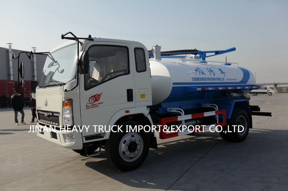 HOWO 4X2 Light Duty Truck 4cbm 1000 Gallons Sewage Suction Cleaning