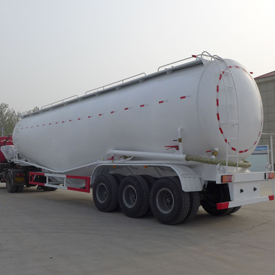 Aluminum Bulk Cement Powder Trailer 3 Axles 30cbm 50cbm Fuel Tanker Semi Trailer