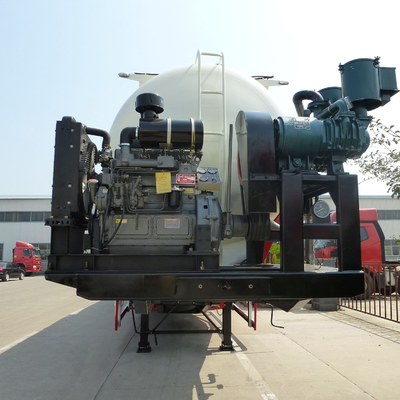 Aluminum Bulk Cement Powder Trailer 3 Axles 30cbm 50cbm Fuel Tanker Semi Trailer