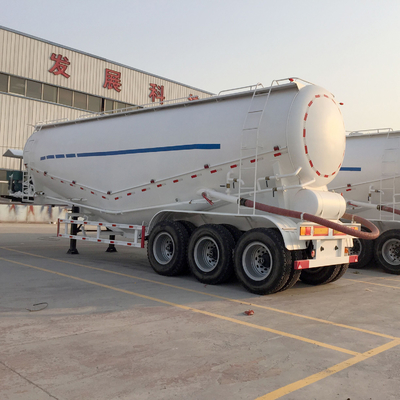 Aluminum Bulk Cement Powder Trailer 3 Axles 30cbm 50cbm Fuel Tanker Semi Trailer