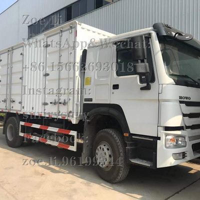 Sinotruk HOWO Light Duty 4x2 Heavy Cargo Truck 290HP Box Truck Lorry Van Goods