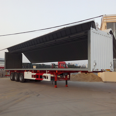 3 Axles 12 Weheels Container 50 Tons Heavy Duty Van Semi Trailer