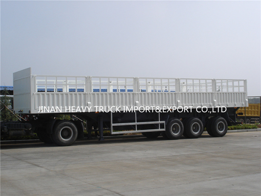 Three Axle Fence Cargo Trailer Tri Axles Livestock Sidewall Semi Trailer Truck