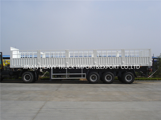Three Axle Fence Cargo Trailer Tri Axles Livestock Sidewall Semi Trailer Truck