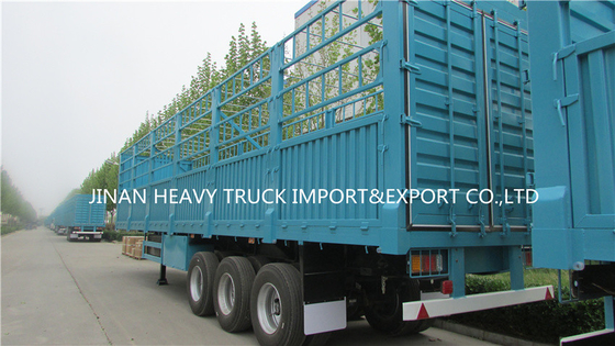 Fence Semi Trailer Livestock Carrier Truck With 3 Axles
