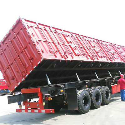 Side Lifting Heavy Duty Semi Trailer Van Cargo Box Trailer 3 Axles