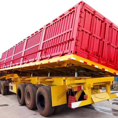 Side Lifting Heavy Duty Semi Trailer Van Cargo Box Trailer 3 Axles