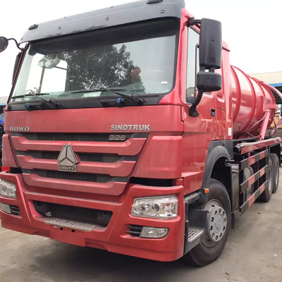 HOWO 336ps 16cbm Sewage Suction Truck Diesel Euro2 10 Wheels 6x4