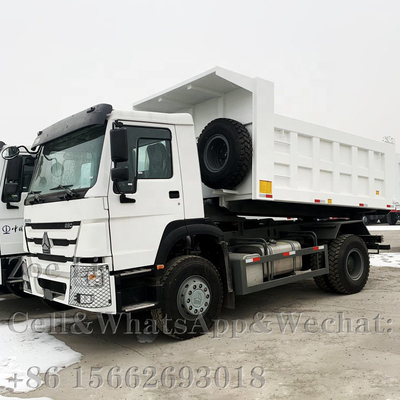 Sinotruk HOWO Euro 2 Left Hand Driving 6x4 371hp White Dump Truck Tipper Truck Cargo Truck