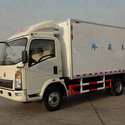 Mini 4x2 6 Wheels 10ton HOWO Light Refrigerated Box Truck With Carrier Refrigerator