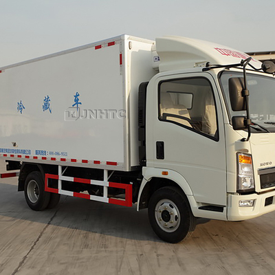 Mini 4x2 6 Wheels 10ton HOWO Light Refrigerated Box Truck With Carrier Refrigerator