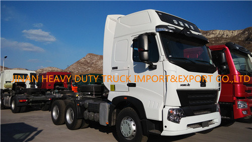10 Wheeler Sinotruck HOWO A7 6x4 Tractor Trucks 371hp 420hp