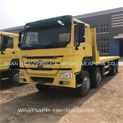 Sinotruk Howo 40 Ft 30 Ton Flatbed Cargo Truck With Container Lock
