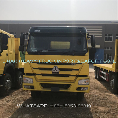 Sinotruk Howo 40 Ft 30 Ton Flatbed Cargo Truck With Container Lock