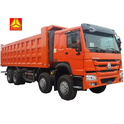 SINOTRUK HOWO 8X4 U Shape dump box truck In Ghana Tanzania Zambia Zimbabwe