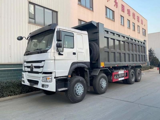 SINOTRUK HOWO 8X4 U Shape dump box truck In Ghana Tanzania Zambia Zimbabwe