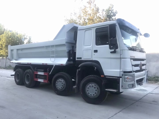 SINOTRUK HOWO 8X4 U Shape dump box truck In Ghana Tanzania Zambia Zimbabwe