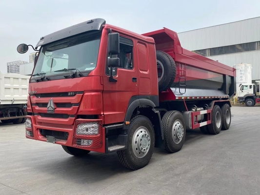 SINOTRUK HOWO 8X4 U Shape dump box truck In Ghana Tanzania Zambia Zimbabwe