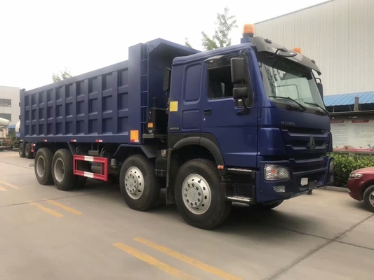 SINOTRUK HOWO 8X4 U Shape dump box truck In Ghana Tanzania Zambia Zimbabwe