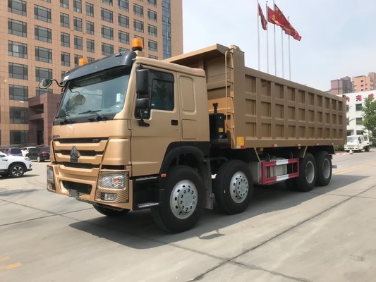 SINOTRUK HOWO 8X4 U Shape dump box truck In Ghana Tanzania Zambia Zimbabwe