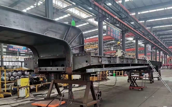 3 Axle 4 Axle 100 tons Low Bed Semi Trailer For Wheel Loder Excavator Transport