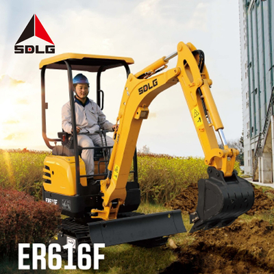 SDLG ER616F Heavy Construction Machinery 1 Ton Mini Excavator