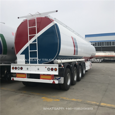 4 Axles Heavy Duty Semi Trailers Liquid Diesel Oil Storage Fuel Tank Semi Trailer