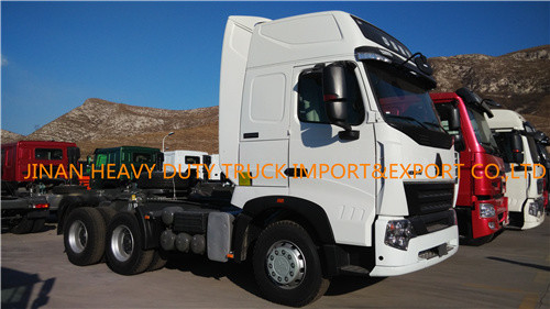 SINOTRUK A7 6X4 Used Truck Tractor 10 Wheel 371 420HP Prime Mover Head