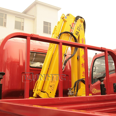 Sinotruk HOWO 4x2 Truck Mounted Telescopic Crane Hook Folding Arm Lifting Truck