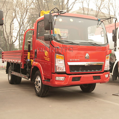 Sinotruk HOWO 4x2 Truck Mounted Telescopic Crane Hook Folding Arm Lifting Truck