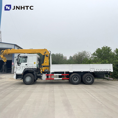Sinotruk Howo 6x4 10 Telescopic Truck Mounted Crane Straight Arm Cargo Truck Crane