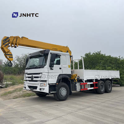 Sinotruk Howo 6x4 10 Telescopic Truck Mounted Crane Straight Arm Cargo Truck Crane